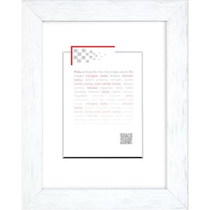 Dřevěný rám Karma 10x15 cm bílý