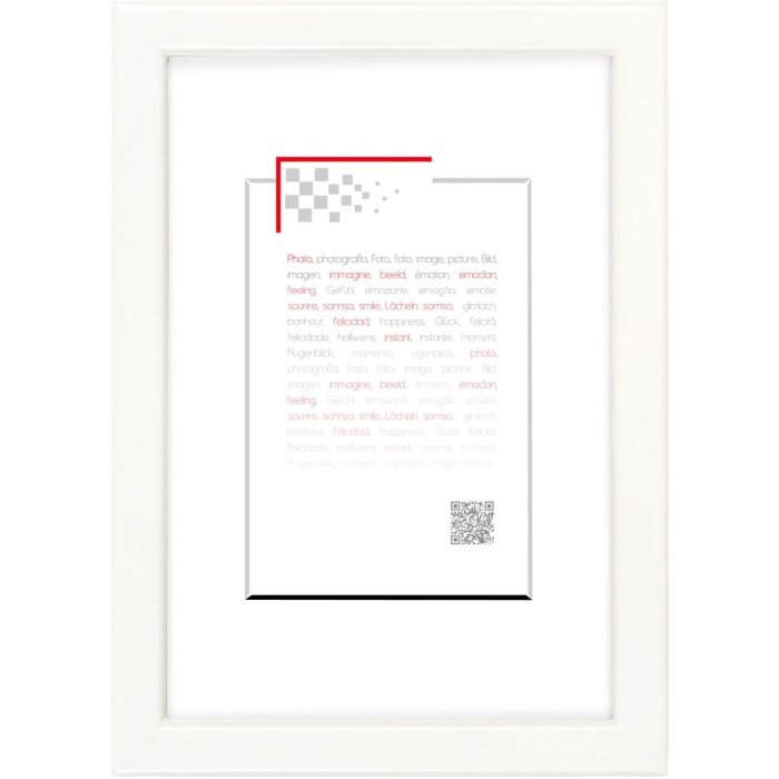 Dřevěný rám Ceanothe River 24x30 cm bílý