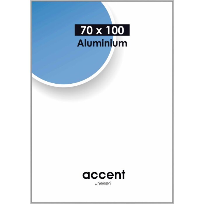 Nielsen hliníkový rám Accent 70x100 cm stříbrný matný