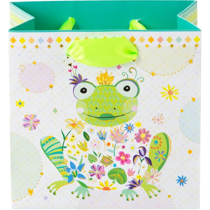 Dárková taška HAPPY FROG 10x10 cm