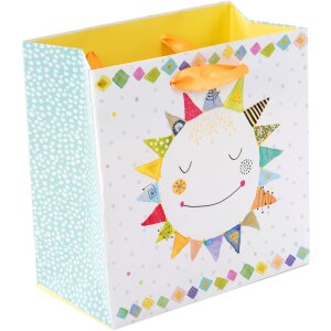 Goldbuch Dárková taška Happy Sun s reliéfním tiskem, veselý design 27x10 cm