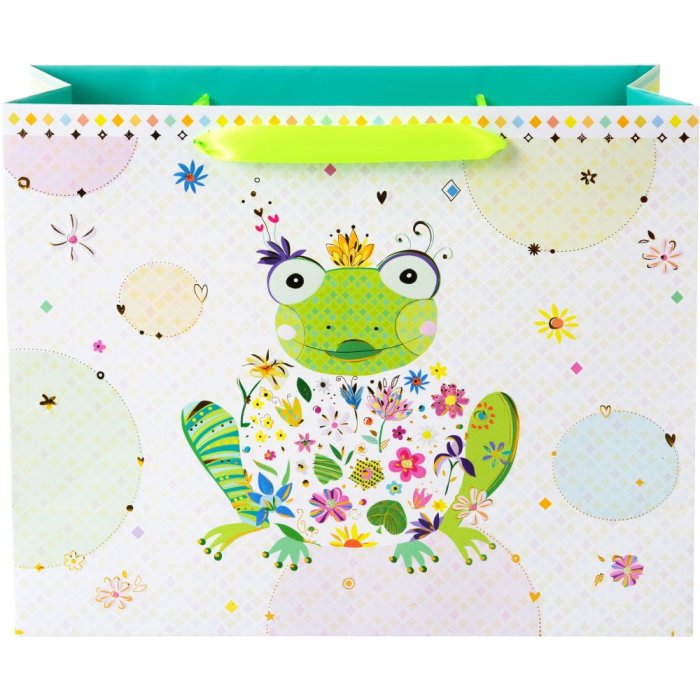 Goldbuch dárková taška HAPPY FROG 27x33 cm