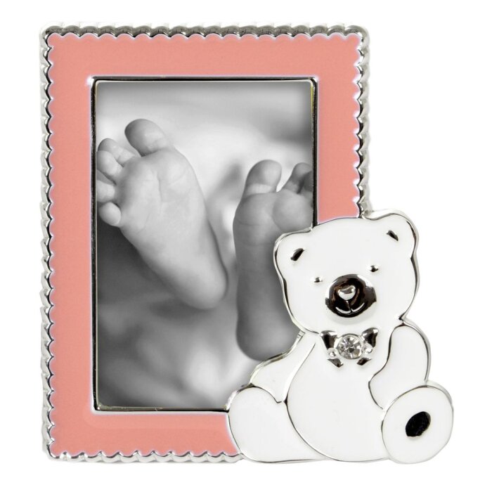 Dětský fotorámeček Sweet Bear 5x8 cm růžový
