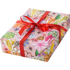 Goldbuch Geschenkpapier Aqua Flower 50x70 cm