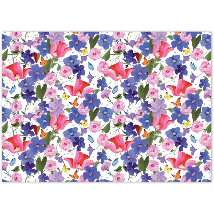 Goldbuch Dárkový papír Garden of Colors 50x70 cm s reliéfem a výrazným tiskem