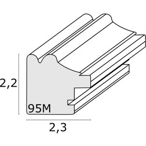 Rámeček na obraz zlatošedý plast 20,0 x28,0 cm S95MA