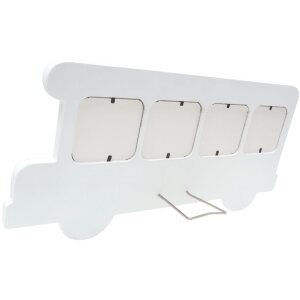 Dětský rám autobus bílé dřevo 7,0 x8,0 cm