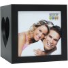 Držák na čajovou svíčku S68HF černé dřevo 7,0 x8,0 cm