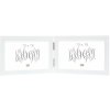 Dvojitý rám bílé dřevo 10,0 x15,0 cm S68FK formát na šířku