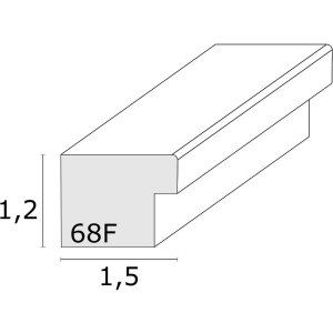 Rámeček na obraz bílý S68FK1 Dřevo 13,0 x18,0 cm S68FK