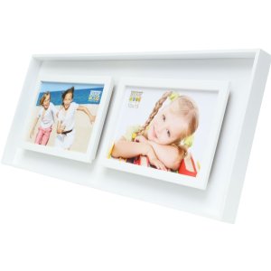 Dvojitý rám S68DK1 bílý 2 fotografie 10x15 cm