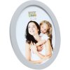 S67YD Rámeček na obraz stříbrné dřevo 10 cm kulatý