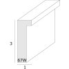 Rámeček na obraz s paspartou z přírodního dřeva 15,0 x20,0 cm S67WH