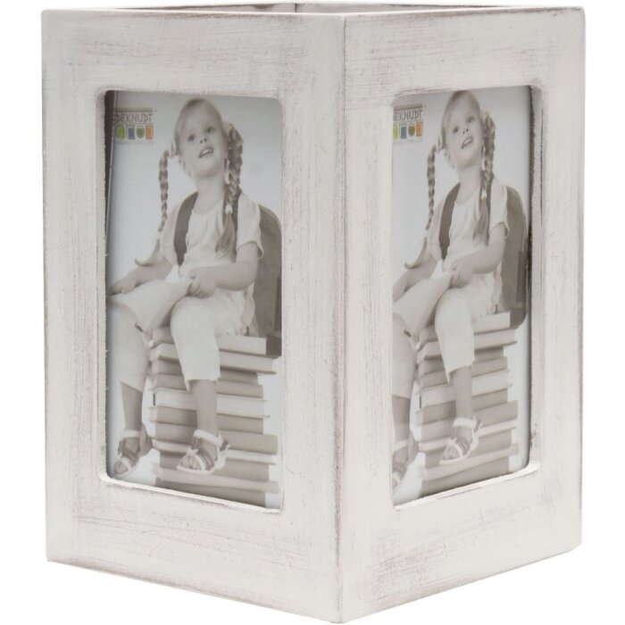 Deknudt S67TP Držák tužek bílý dřevěný, 10x11x10 cm