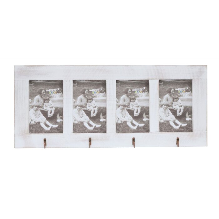 Deknudt galerijní rám bílé dřevo S67TF 4 fotografie 10x15 cm