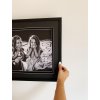 Deknudt dřevěný obrazový rám s paspartou S67NK černý 20x30 cm