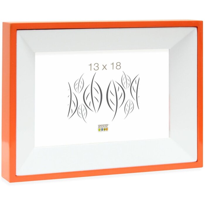 Dřevěný obrazový rám Deknudt S67DK oranžový 13x18 cm