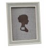 Rámeček na obraz bílo-šedý plast 13,0 x18,0 cm S66PL