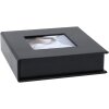 USB box černá kůže 8,0 x8,0 cm