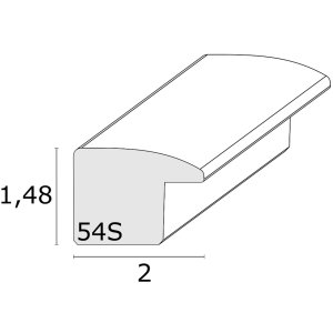 Deknudt dřevěný rám S54S béžový 15,0 x30,0 cm