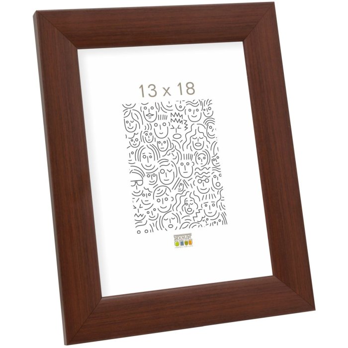 Rám na obraz hnědé dřevo 20,0 x20,0 cm S53GH