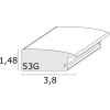 Rám na obraz hnědé dřevo 20,0 x20,0 cm S53GH