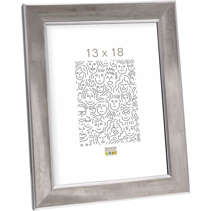 Rám na obraz stříbrné dřevo 18,0 x24,0 cm S45YD