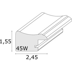 Rámeček na obraz černý plast 20,0 x30,0 cm S45WF