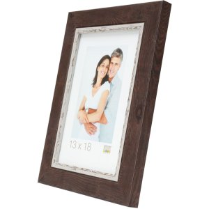 Rámeček na obraz hnědý plast 13,0 x18,0 cm S45VY