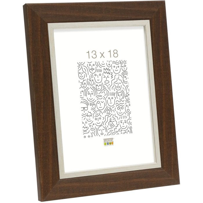 Rámeček na obraz hnědý plast 10,0 x15,0 cm S45VH