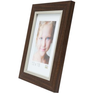 Rámeček na obraz hnědý plast 10,0 x15,0 cm S45VH