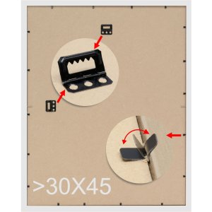 Rámeček na obraz hnědý plast 10,0 x15,0 cm S45VH