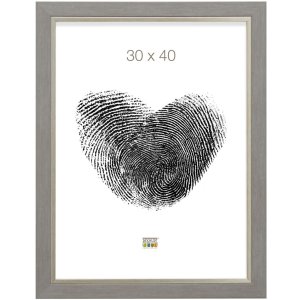 Rámeček na obraz šedý plast 30,0 x40,0 cm S45VF