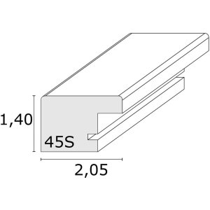 Dřevěný rám S45S červený 20,0 x30,0 cm
