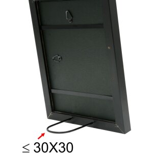 Dřevěný rám S45S černý 30,0 x45,0 cm