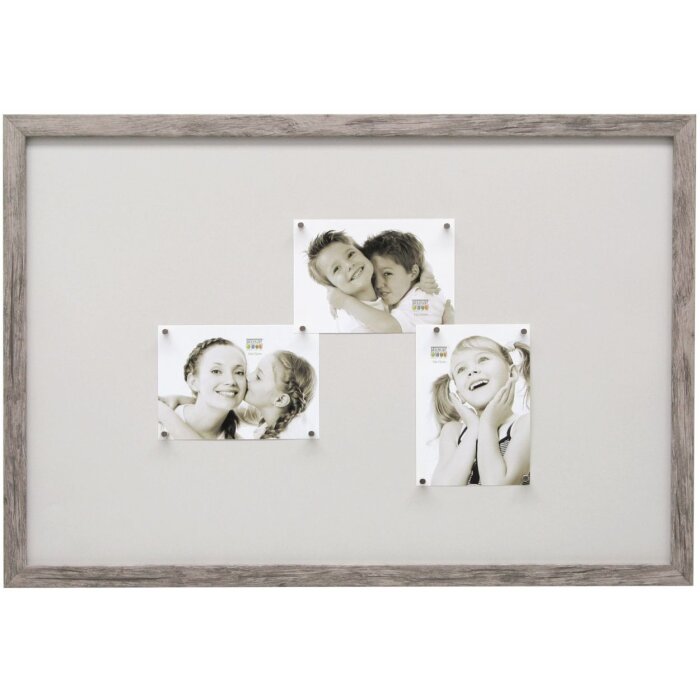 Magnetická tabule šedobéžové dřevo 40,0 x60,0 cm S45RH