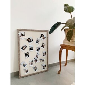 Magnetická tabule šedobéžové dřevo 40,0 x60,0 cm S45RH