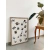 Magnetická tabule šedobéžové dřevo 40,0 x60,0 cm S45RH