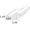 Rámeček na obraz bílý plast 10,0 x15,0 cm S45MF