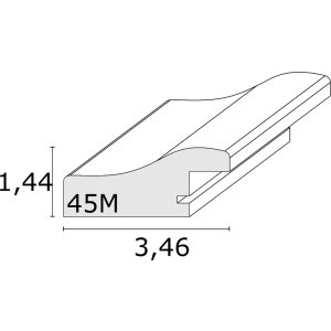 Rámeček na obraz bílý plast 20,0 x20,0 cm S45MF