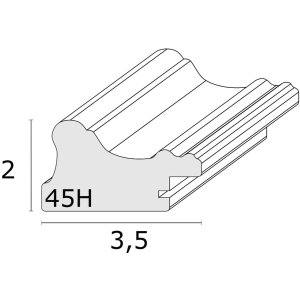 Rámeček na obraz S45HF1 bílý 13x13 cm