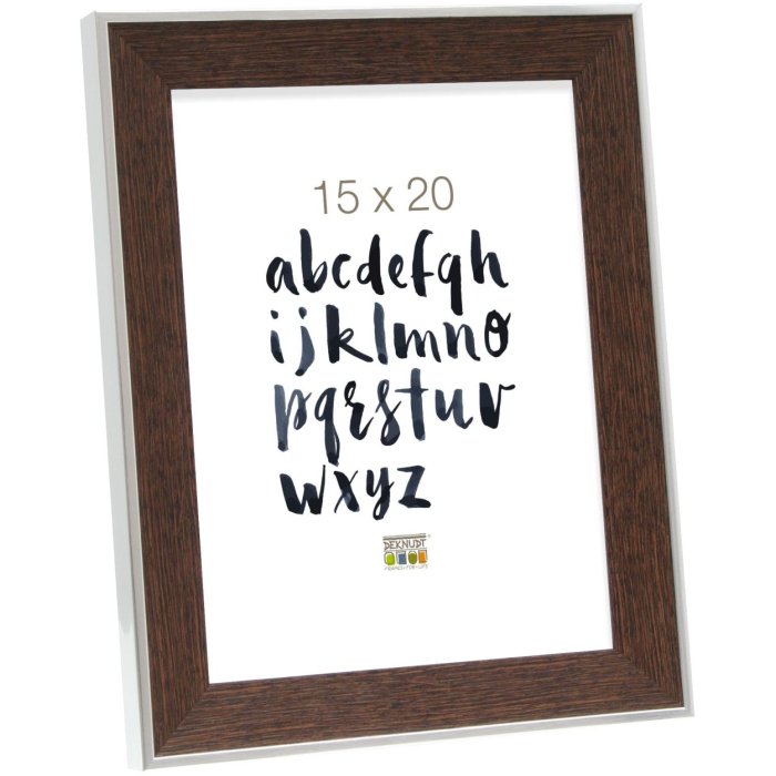Rámeček na obraz hnědý plast 15,0 x15,0 cm S45FE