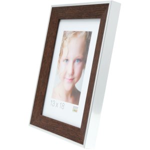 Rámeček na obraz hnědý plast 15,0 x15,0 cm S45FE