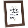 Rámeček na obraz hnědý plast 15,0 x15,0 cm S45FE