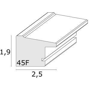 Rámeček na obraz stříbrný plast 20,0 x20,0 cm S45FD