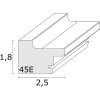 Rám na obraz hnědé dřevo 20,0 x20,0 cm S45ES
