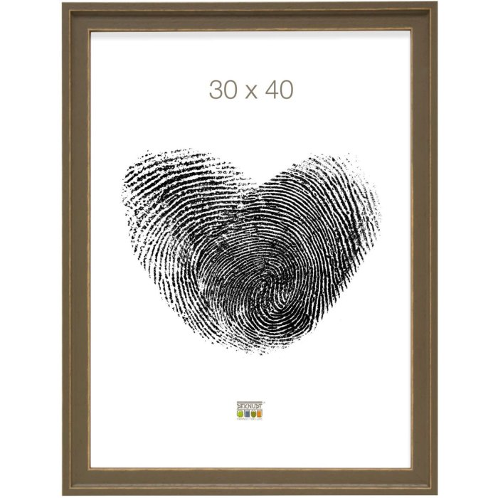 Rám na obraz hnědé dřevo 40,0 x40,0 cm S45ES