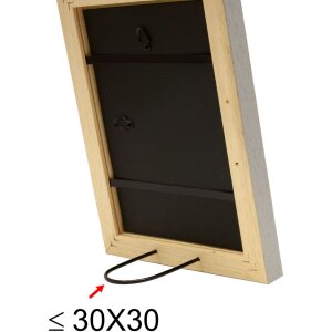 Deknudt Dřevěný rámeček na fotografie šedý 15x20 cm