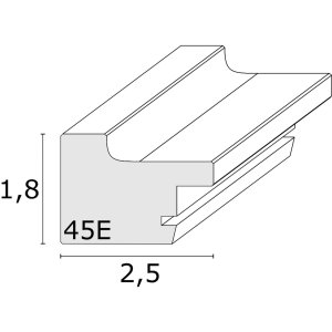 Rámeček na obraz bílé dřevo 10,0 x15,0 cm S45ES