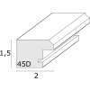 Rámeček na obraz červené dřevo 20,0 x30,0 cm S45DB